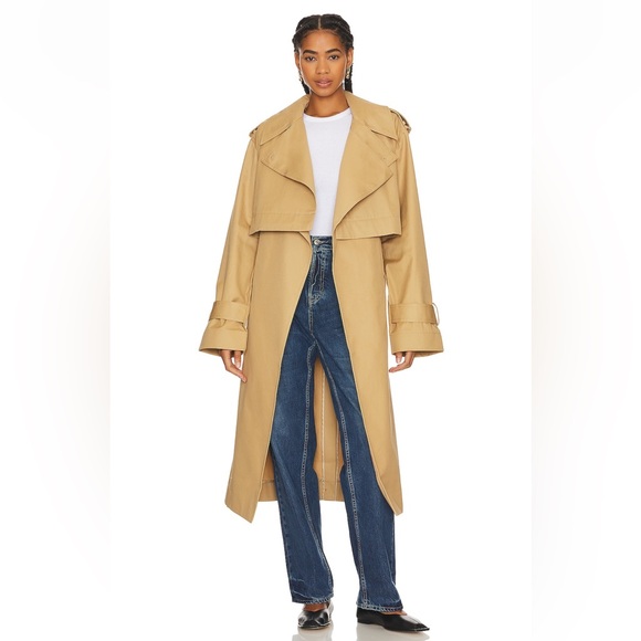 GRLFRND Jackets & Blazers - NWT GRLFRND The Convertible Trench Coat in British Tan in S/M